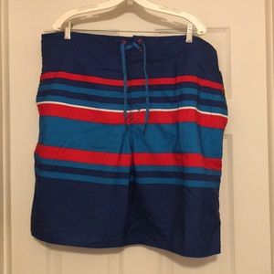Brand new Striped swim trunks NWT